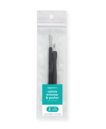 Picture of Amazon Basics Cuticle Trimmer and Pusher, 2 Count