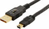 Picture of Amazon Basics USB-A to Mini USB 2.0 Fast Charging Cable, 480Mbps Transfer Speed with Gold-Plated Plugs, 3 Foot, Black