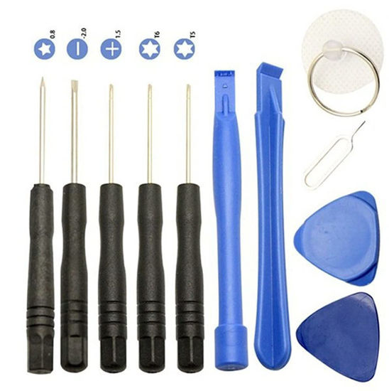 Picture of 11 Pieces Universal Repair Opening Tool Kit Screwdriver Set Compatible with Android Cellphone Smart Phone