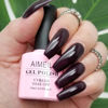 Picture of AIMEILI Soak Off U V LED Gel Nail Polish - Burgundy Plum Dark Purple (028) 10ml