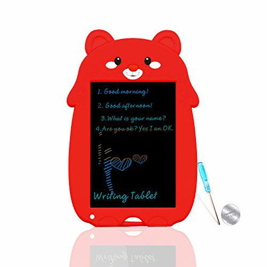 Picture of mom&myaboys Cute Style Colorful Drawing Tablet for Children,Drawing Toys for 4-5 Year Old Girls,Doodle Toys for 6-13 Year Old Boys,Holiday Gifts for Teennager,List Board for Fmaily,(RedC)