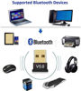 Picture of Bluetooth Adapter for PC, USB Bluetooth Adapter 5.0 Transmitter Bluetooth Dongle Stick Bluetooth Receiver Adapter for PC Notebook