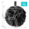 Picture of BCKENEY Bath Loofah Shower Sponge Body Back Scrubber Soft Mesh Shower Puffs Exfoliating Loofa for Women & Men Bath Accessories Cleaning Tool(4Pack 60G Dark Elf)