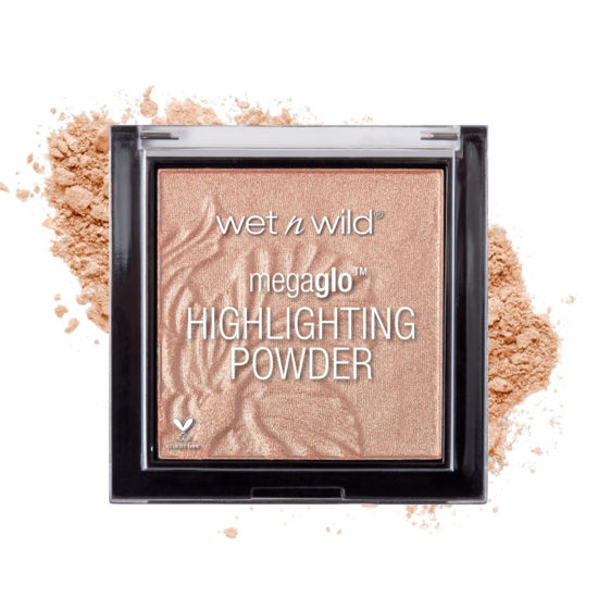 Picture of Wet n Wild MegaGlo Highlighting Powder, Highlighter Makeup, Shimmer Glow, Natural Pink Precious Petals