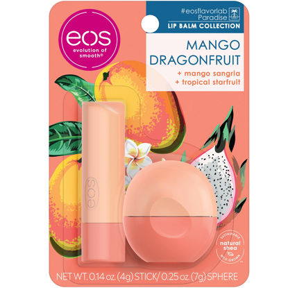 Picture of eos FlavorLab Paradise Lip Balm - Mango Dragonfruit | Long-Lasting Hydration | Lip Care for Dry Lips |2 Piece Set(Pack of 1)