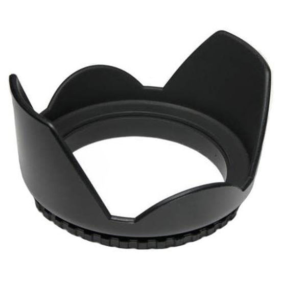 Picture of 58MM Hard Tulip Lens Hood for Canon EOS 77D 80D 90D Rebel T8i T7 T7i T6i T6s T6 SL2 SL3 DSLR Cameras with Canon EF-S 18-55mm f/3.5-5.6 is Lens