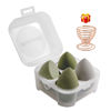 Picture of 4 Pcs Makeup Sponges Blender Set - Makeup Sponges For Foundation Blender with Egg Case and 1 Holder, Flawless for Cream, Powder and Liquid (4PCS,Green)