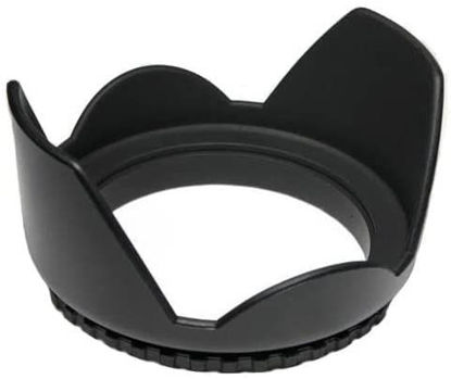 Picture of 58mm Rubber Lens Hood for Canon Camera SL1 T5 T3 T6s T6i T5i T4i T3i T2i T1i Xsi XS 60D 70D 7D 7D Mark II 6D 5D Mark II 5D & Mark III DSLR Cameras