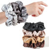 Picture of Scrunchies for Women Satin Hair Scrunchies for Girls Ponytail Holders Big Scrunchies for Thick Curly Hair Satin Silk Scrunchies for Hair Sleep Cute Pony Tails Hair Ties