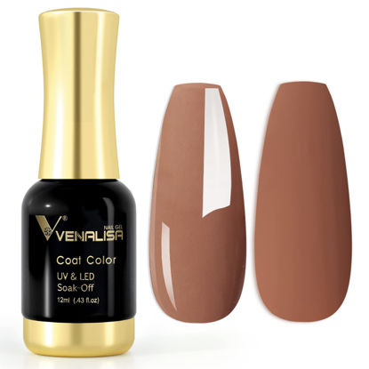 Picture of VENALISA Gel Nail Polish, Corn-ripe Yellow Color Soak Off UV LED Nail Gel Polish Nail Art Starter Manicure Salon DIY at Home