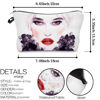 Picture of LOOMILOO Small Toiletry Bags for Women, Adorable Roomy Makeup Pouch Travel Water Resistant Cosmetic Purse Accessories Organizer Gift(Modern Abstract 55875)