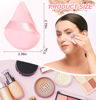 Picture of 12 Pieces Triangle Powder Puff Face Soft Triangle Makeup Puff Velour Cosmetic Foundation Blender Sponge Beauty Makeup Tools