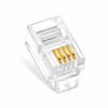 Picture of NECABLES 20Pack Telephone Modular Plug RJ9/RJ10/RJ22 4P4C Connector for Phone Handset Cord (Compatible with Both Solid and Stranded Wire)