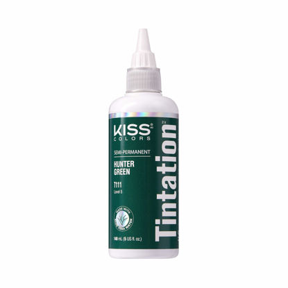 Picture of Kiss Tintation Semi-Permanent Hair Color Treatment 148 mL (5 US fl.oz) (Hunter Green)