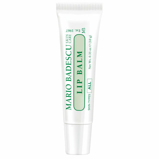 Picture of Mario Badescu Moisturizing Original Lip Balm for Dry Cracked Lips, Infused with Coconut Oil and Shea Butter, Ultra-Nourishing Lip Care Moisturizer for Soft, Smooth and Supple Lips, 0.35 Oz