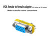 Picture of LNHCAW VGA Connector,HD New 15 VGA SVGA KVM Three conversions,Female to Female,Male to Female,Male to Male, Gender Changer Adapter Coupler,Mini Gender Changer (2, Female to Female)