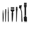 Picture of Keyboard Brush, Small Portable Cleaning Brush Kit for Computer PC Keyboard Laptop Electronics Camera Anti Static Brushes (Black, Set of 7)