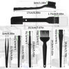 Picture of Keyboard Brush, Small Portable Cleaning Brush Kit for Computer PC Keyboard Laptop Electronics Camera Anti Static Brushes (Black, Set of 7)