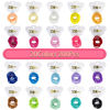 Picture of ZCOINS 200pcs Hair Bands Hair Bobbles Hair Ties Hair Accessories Hairbands 2mm tiny Hairbands Hair Elastics Ponytail Holders for baby Kids Girls Women (Multicolor)