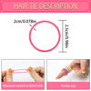 Picture of ZCOINS 200pcs Hair Bands Hair Bobbles Hair Ties Hair Accessories Hairbands 2mm tiny Hairbands Hair Elastics Ponytail Holders for baby Kids Girls Women (Multicolor)