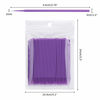 Picture of tifanso 400PCS Micro Brush, Micro Swabs for Eyelash Extension, Disposable Micro Applicator Brush Micro Eyelash Swabs Purple(Head Diameter: 2.0mm)