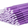 Picture of tifanso 400PCS Micro Brush, Micro Swabs for Eyelash Extension, Disposable Micro Applicator Brush Micro Eyelash Swabs Purple(Head Diameter: 2.0mm)