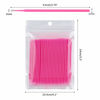 Picture of tifanso 400PCS Micro Brush, Micro Swabs for Eyelash Extension, Disposable Micro Applicator Brush Micro Eyelash Swabs Multi-colored(Head Diameter: 2.0mm)