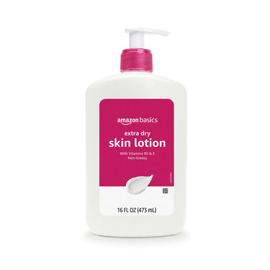 Picture of Amazon Basics Extra-Dry Skin Lotion with Vitamins B5 & E, Clean Scent, 16 fl oz (Previously Solimo)