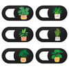 Picture of Webcam Cover (6 Pack) Ultra-Thin Camera Cover Privacy Protector, Cover Slide for Laptop, Mac, MacBook Air, iPad, PC, Cell Phone, Webcam Covers Laptop Accessories Decoration - Potted Plants