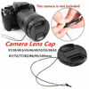 Picture of 37mm Lens Cap Center Snap on Lens Cap Suitable for Compatible with All Brands Any Ø37mm with Camera Lenses.