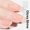 Picture of AILLSA Sheer Nude Gel Nail Polish Light Rose Pink Jelly Gel Polish Natural Skin Tone Color Nail polish Cherry Blossom Translucent Neutral Soak Off U V Gel for Spring Summer French Manicure & Home Salon 0.51 Fl Oz /GB65