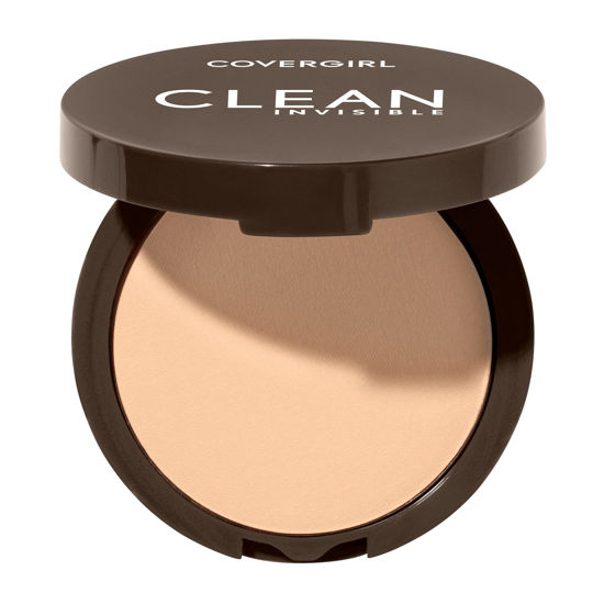 Picture of Covergirl Clean Invisible Pressed Powder, Lightweight, Breathable, Vegan Formula, Classic Ivory 110, 0.38oz