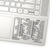 Picture of SYNERLOGIC Microsoft Word/Excel (for Windows) Reference Guide Keyboard Shortcut Sticker, Laminated, No-Residue Vinyl (Clear/Small)