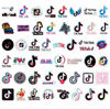 Picture of Fun TikTok Stickers 50pcs, Dance and Glitter TikTok Waterproof Vinyl Stickers for Water Bottles, Laptop Stickers, Cars, Motorbikes, Bicycle, Skateboard, Luggage, Phone, Ipad, Graffiti Decals