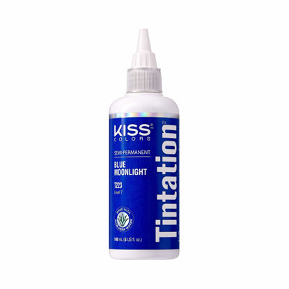 Picture of Kiss Tintation Semi-Permanent Hair Color Treatment 148 mL (5 US fl.oz) (Blue Moonlight)