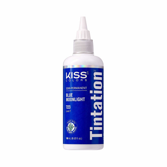 Picture of Kiss Tintation Semi-Permanent Hair Color Treatment 148 mL (5 US fl.oz) (Blue Moonlight)