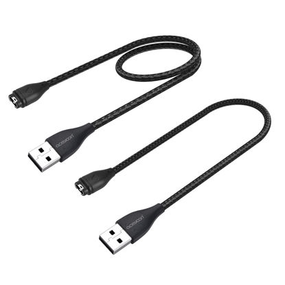 Picture of aceyoon Charger Cable for Garmin Watch, [2 Pack-1.6ft, 3ft ] Data Sync Charger Cord for Garmin, Replacement Power Cord Compatible for Garmin Fenix, Vivomove 3/3S, Forerunner 935/945/745, Vivoactive