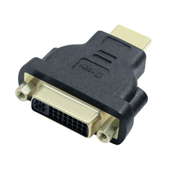 Picture of DTech DVI Female to HDMI Male Adapter Bi-Directional DVI-I 24+5 Port Converter