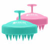 Picture of HEETA 2-Pack Hair Scalp Massager Shampoo Brush, Wet and Dry Hair Scalp Brush with Soft Silicone (Rose Pink & Green)