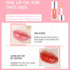 Picture of ZARICS Plumping Lip Oil, Hydrating Lip Gloss Tinted Lip Balm Lip Care Transparent Toot Lip Oil, Long Lasting Nourishing Lip Glow Oil Non-sticky Big Brush Glitter Primer Lip Tint (RASPBERRY)