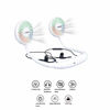 Picture of YAAO Portable Neck Fan with Bluetooth Headphone USB Rechargeable Hands-Free Personal Wearable Neckband Fan Dual Wind Head 360° Free Rotation for Traveling Outdoor Office White