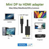 Picture of Mini DisplayPort to HDMI Adapter, DEORNA 4K Mini DP (Thunderbolt Compatible) to HDMI 6 Feet Cable for MacBook Air/Pro, Microsoft Surface Pro/Dock, Monitor, Projector and More (Black)