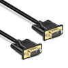 Picture of VGA to VGA Cable 5FT, VGA Monitor Cable 15 Pin Male to Male Full HD 1080P@60Hz Thin Cord Black