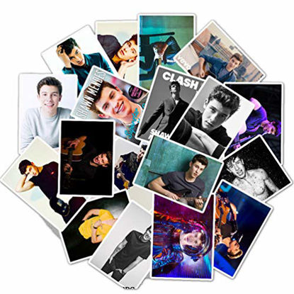 Picture of Cool Singer Laptop Stickers, Teen Water Bottle Travel Case Computer Wall Skateboard Motorcycle Phone Bicycle Luggage Guitar Bike Stickers Decal 25Pcs Pack (Shawn Mendes)