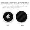 Picture of Airtags Carbon Fiber Black Protective Films Compatible for Airtags Tracker,Anti-Scratch Anti-Fingerprint Waterproof Front Back Film Skin Sticker (2 Pairs)