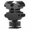 Picture of Neewer Camera Cold Shoe Mount Adapter with Triple Cold Shoe Bracket and 1/4" Screw Hole, Aluminum Alloy Shoe Mounts Compatible with Nikon Canon Sony Compact Cameras/Video Light/Microphone/Monitor