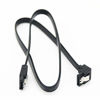 Picture of LIXINTIAN 6 Pack SATA III Cable, 90 Degree Right Angle SATA III 6.0 Gbps SATA Cable with Locking Latch 1.6ft/50cm Cable for SATA HDD, SSD, CD Driver, CD Write (Black)