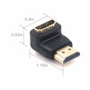 Picture of VCE HDMI 90 Degree Adapter 2 Pack, Right Angle HDMI Male to Female l Adapter 3D&4K Supported