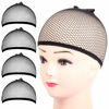 Picture of Wig Cap, FANDAMEI 4PCS Black Mesh Wig Cap Net, Closed End Hair Mesh Net Wig Caps, Liner Weaving Caps for Women, Men, Kids