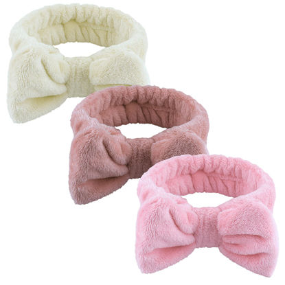 Picture of WSYUB Spa Headbands, Makeup Headbands,Bow Headband for Washing Face skincare headbands for women, Hair Bands